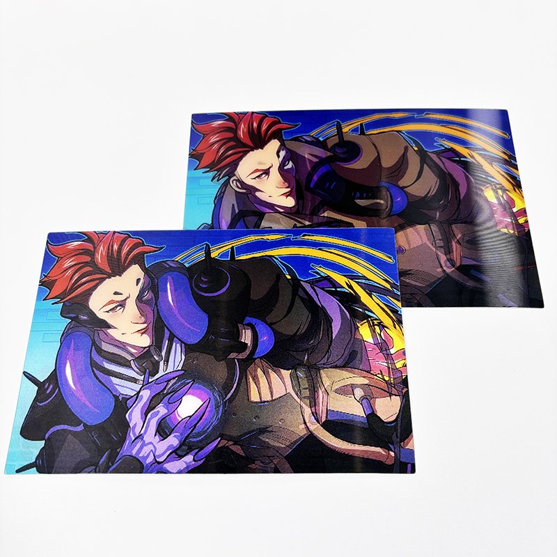Custom 3D Motion Lenticular Printing Die Cut Stickers Anime 3 Changes Lenticular Stickers For Decoration