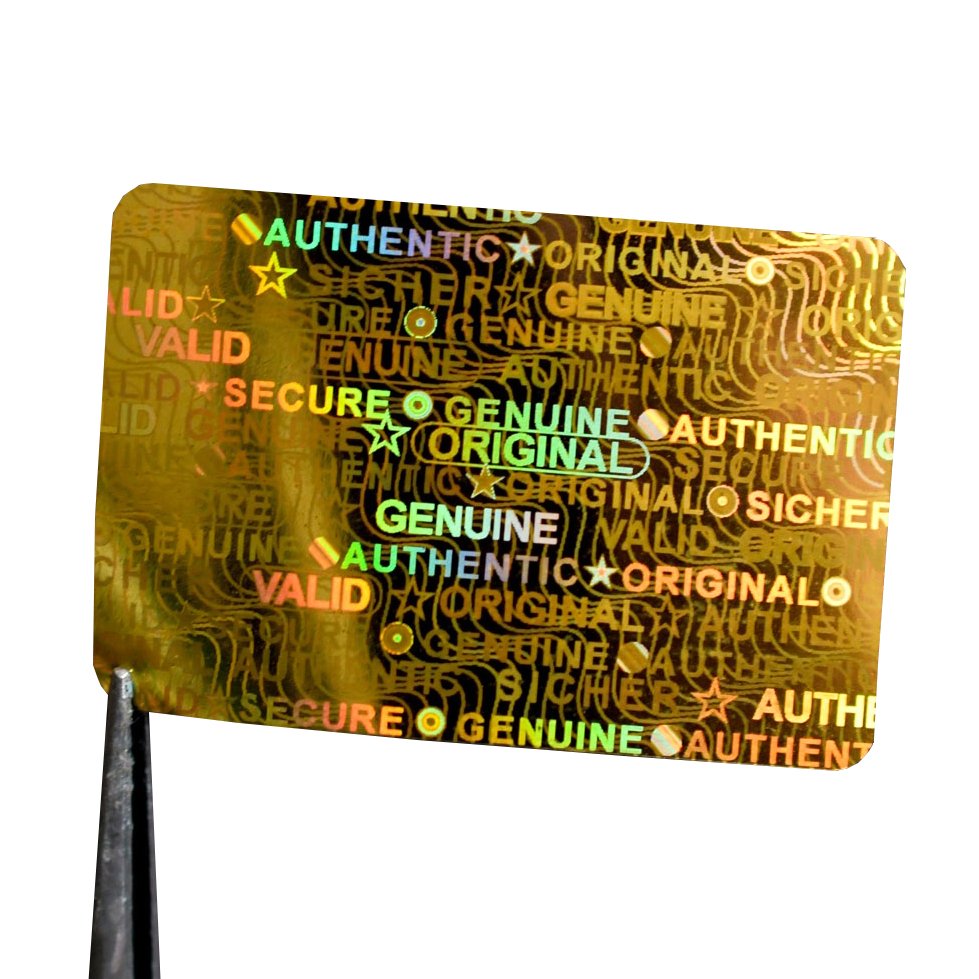 Custom Personalized Authenticity Anti-fake Logo Printing 3D Holographic Security Label Card Laser Hologram Sticker