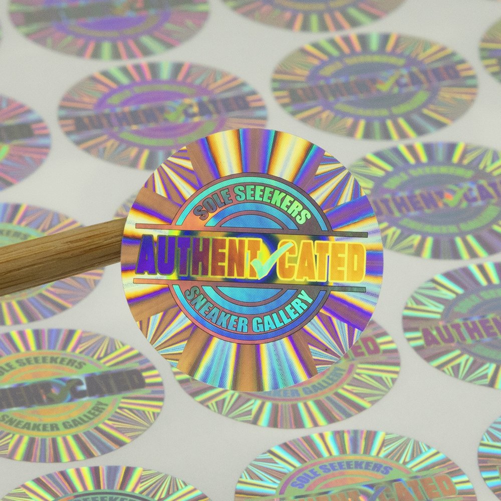 Custom Personalized Authenticity Anti-fake Logo Printing 3D Holographic Security Label Card Laser Hologram Sticker