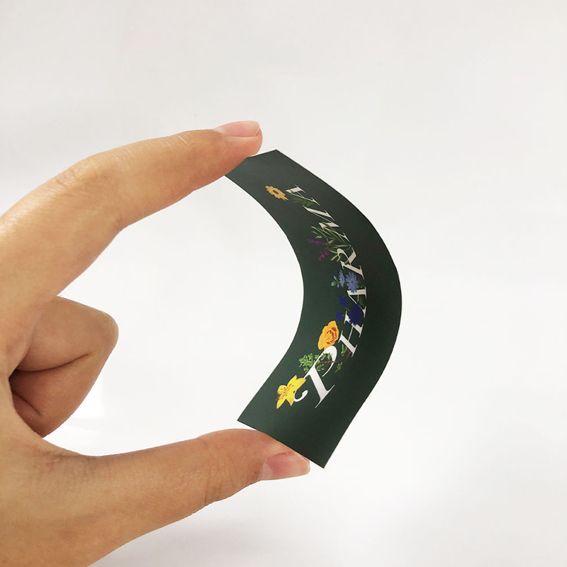 Custom matte design business card Waterproof Personalized Packaging Label hologram logo stickers