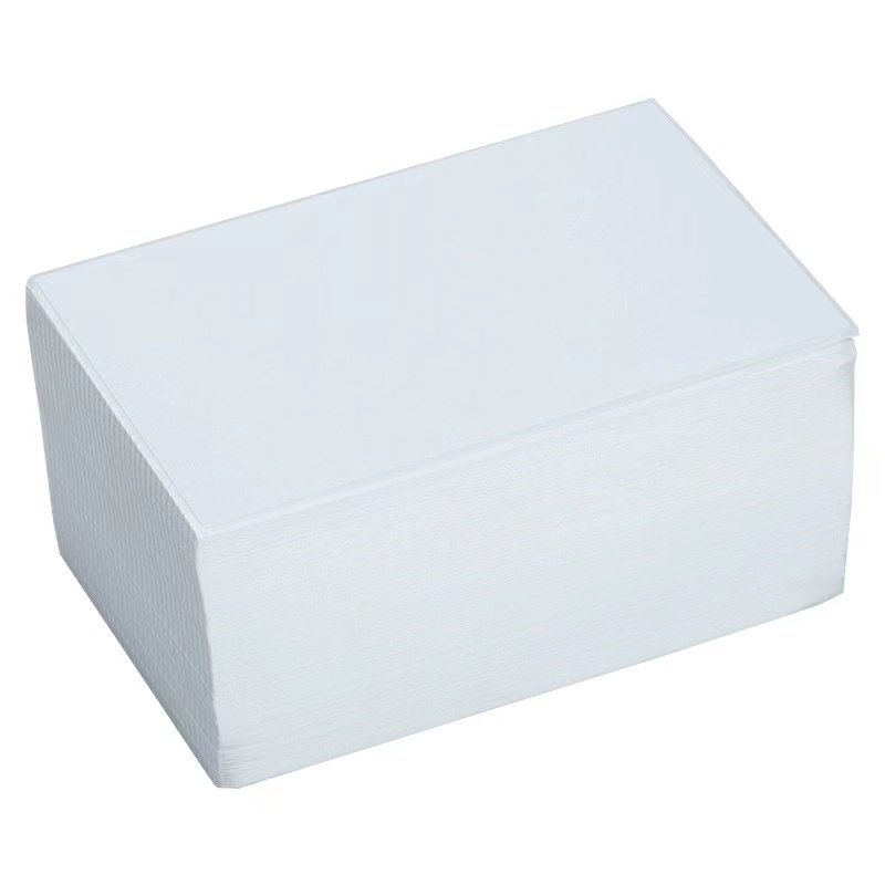 Custom printable matt A6 white vinyl logo sticker printed on roll paper