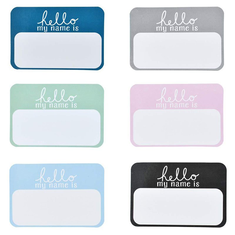 Hello My Name is Sticker, Newborn baby announcement Name Stickers, Milestone labels Hospital Photo