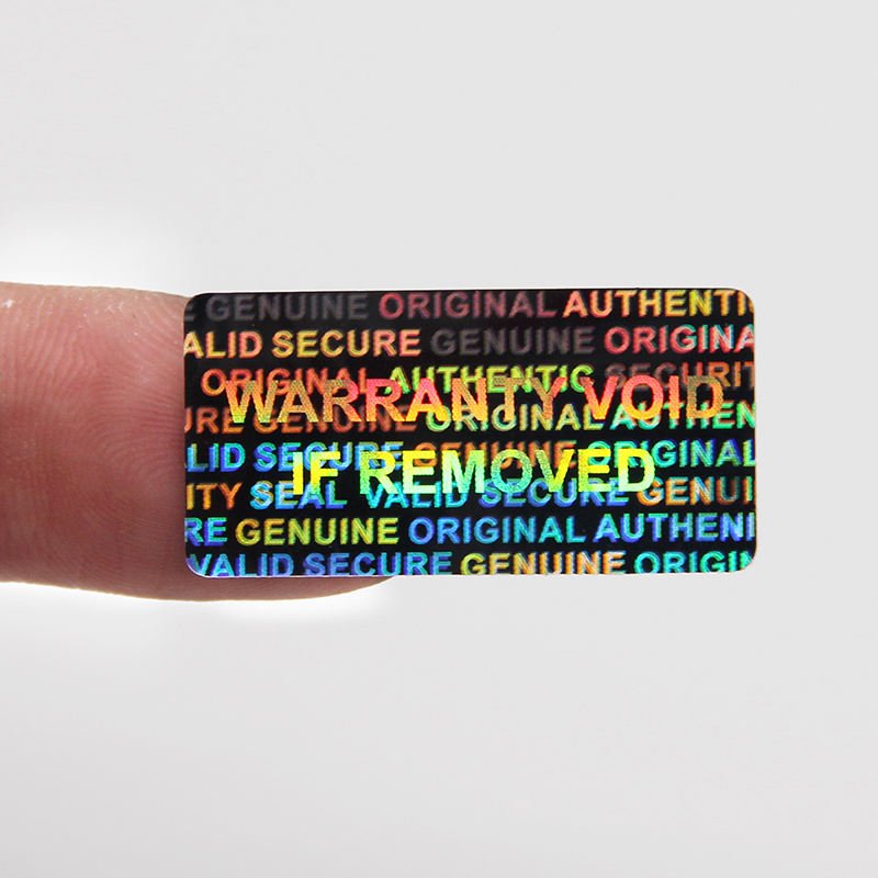 Custom self adhesive round one time used hologram anti tamper stickers