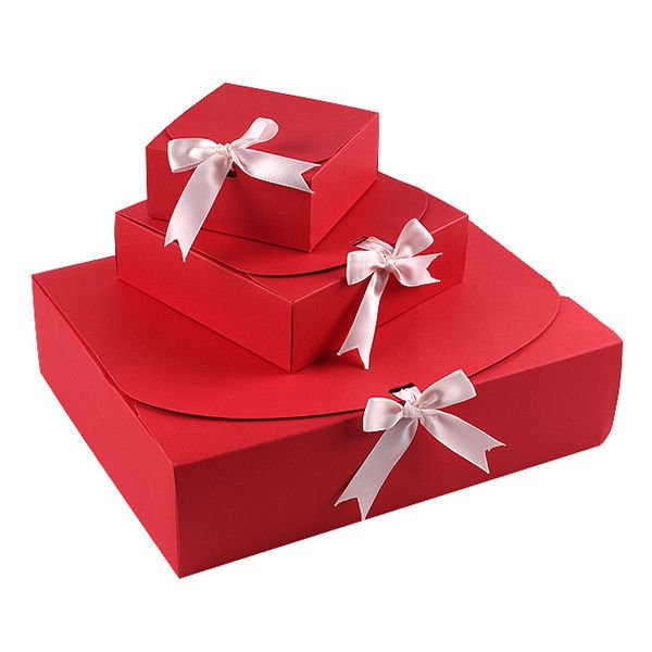Luxury Foldable Paper Packaging Box Gift Boxes With Ribbon Bow