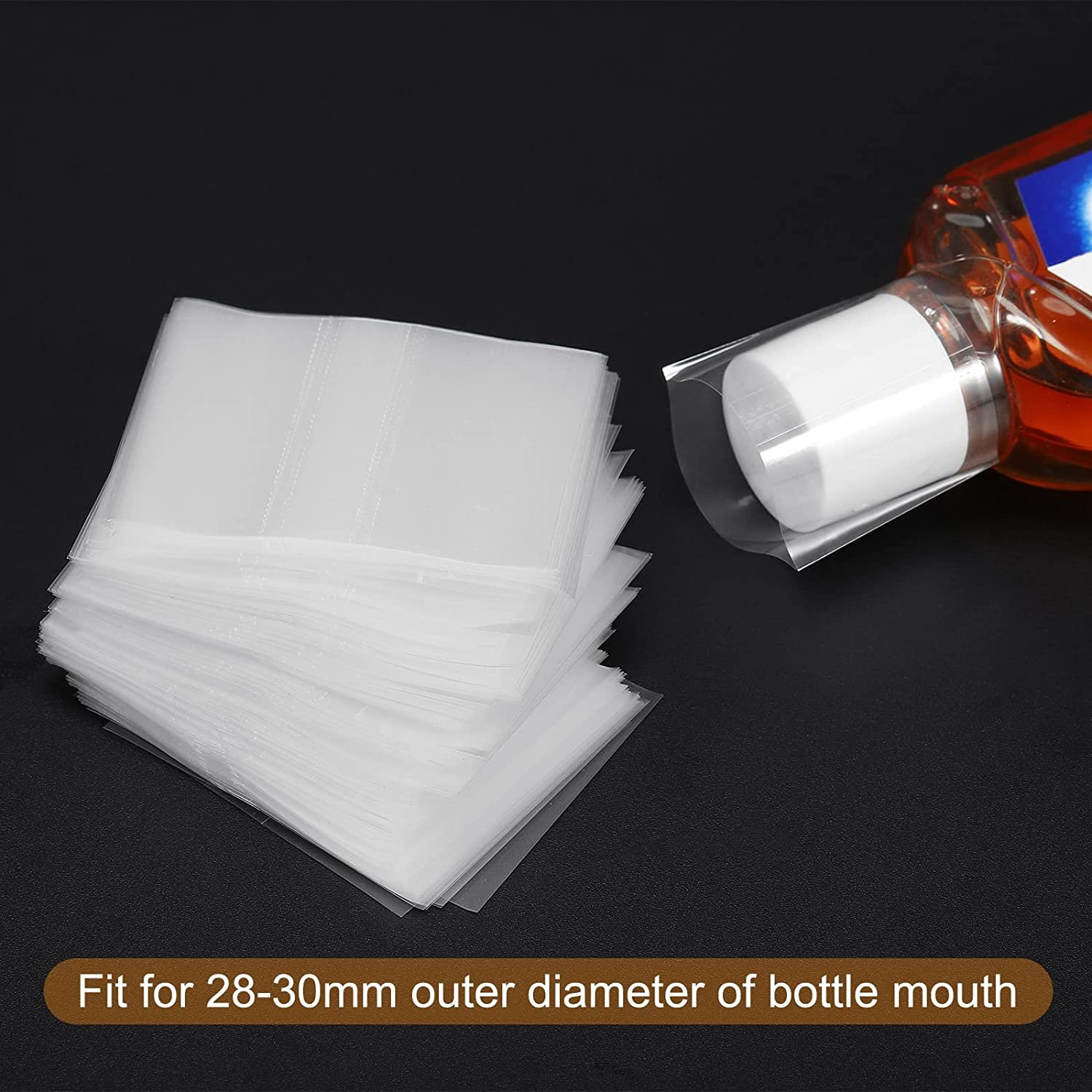 Food PVC Heat Sensitive Customization Custom Stickers Logo Shrink Label Bottle Seal Custom Stickers for Packaging Glossy, Matte