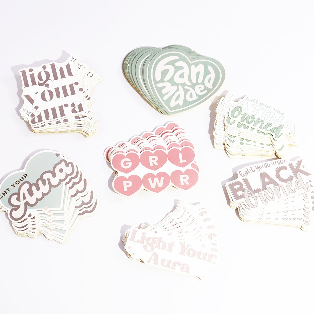 Digital printing promotional gifts cartoon sticker custom labels die cut holographic vinyl logo stickers