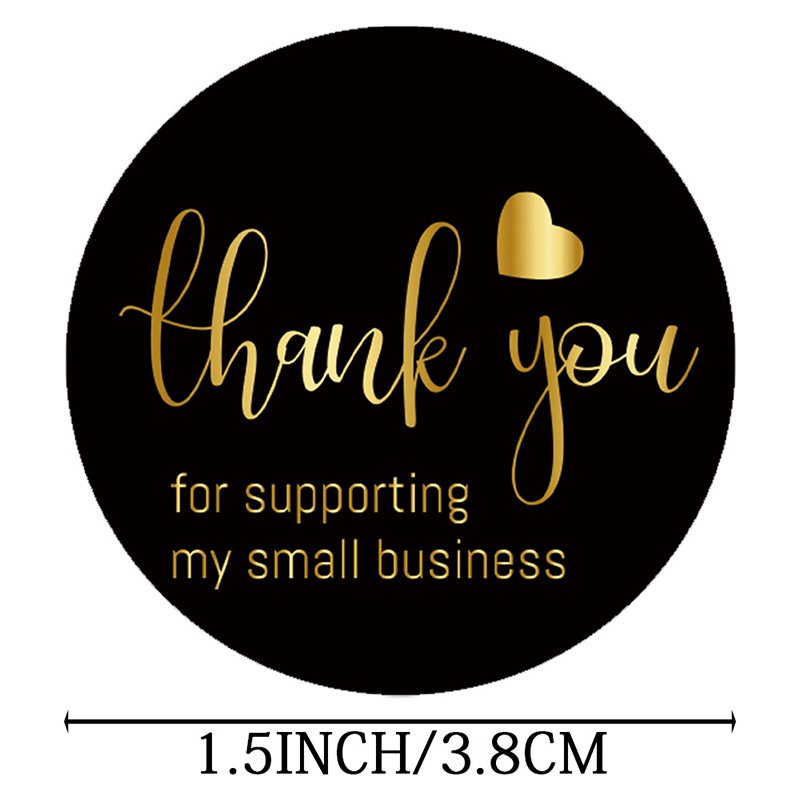 Custom Printing seal Packaging label sticker die cut stickers bottle sticker Thank you