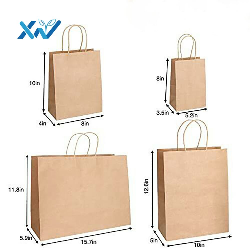 Eco-Friendly Kraft Paper Bag Hot Sell Clothing Shopping White Paper Bag