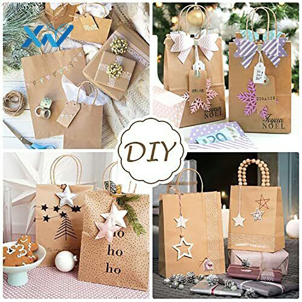Eco-Friendly Kraft Paper Bag Hot Sell Clothing Shopping White Paper Bag