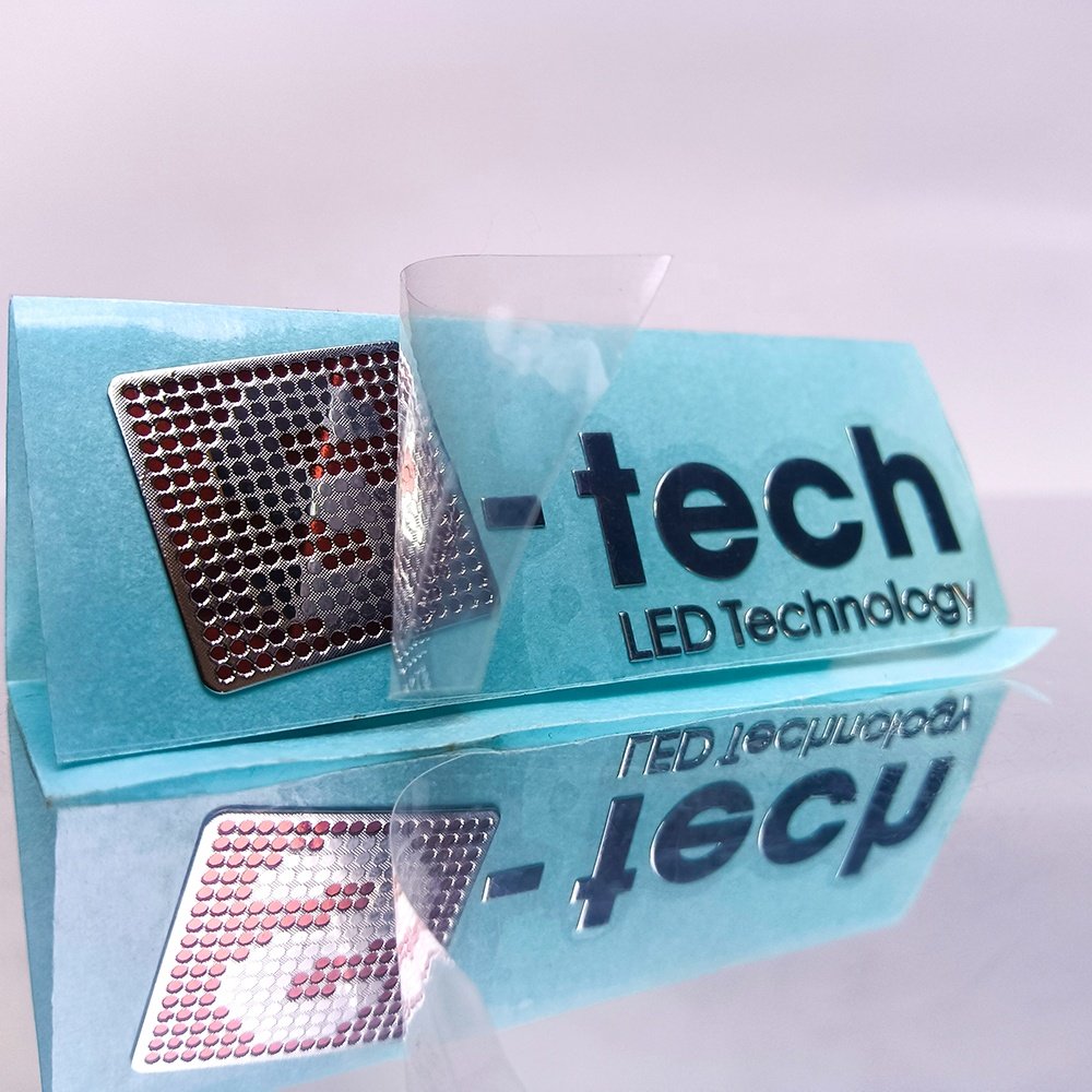 The Newest Gift 3d Label Sticker Metallic Print Nickel Label used for all kind of product surface