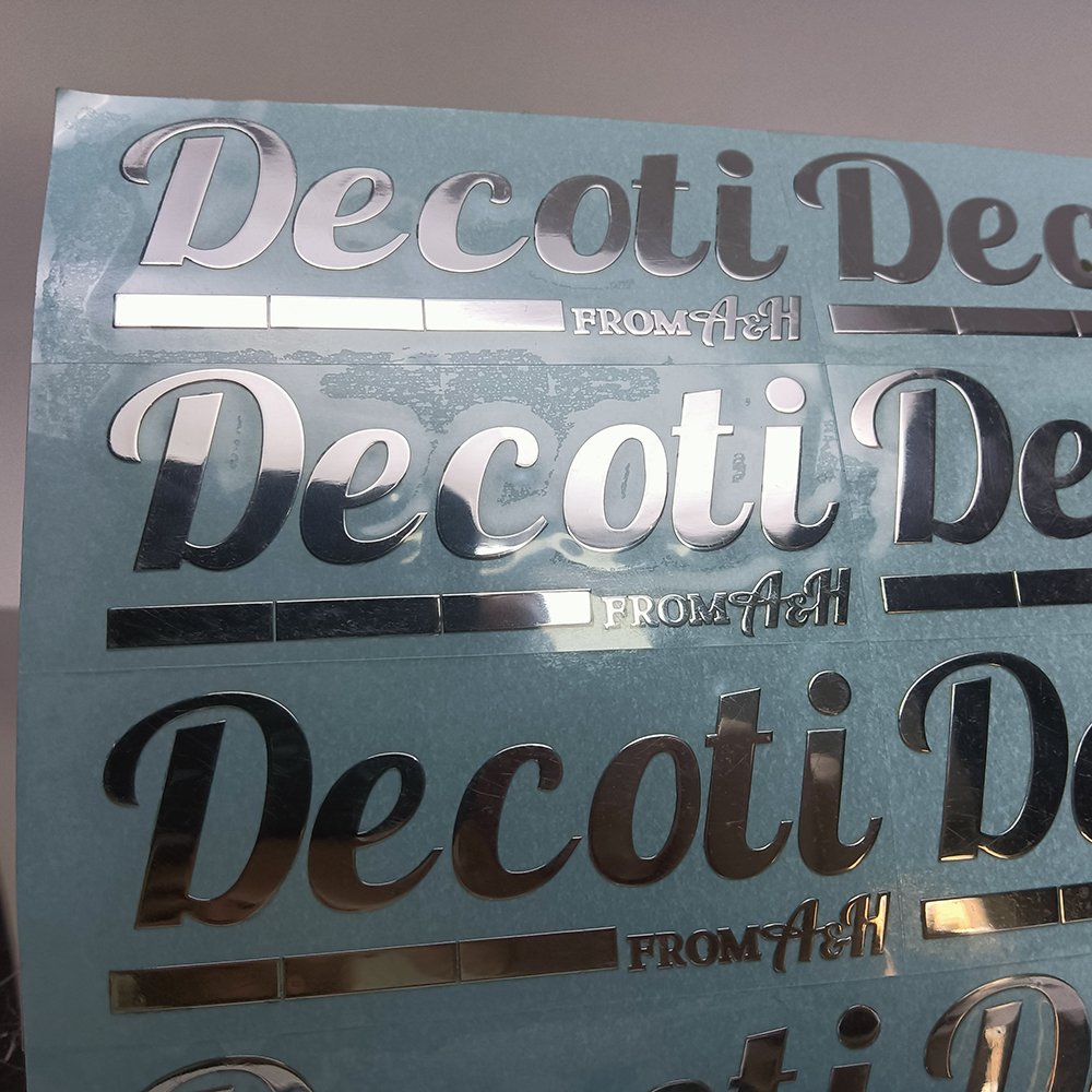 The Newest Gift 3d Label Sticker Metallic Print Nickel Label used for all kind of product surface