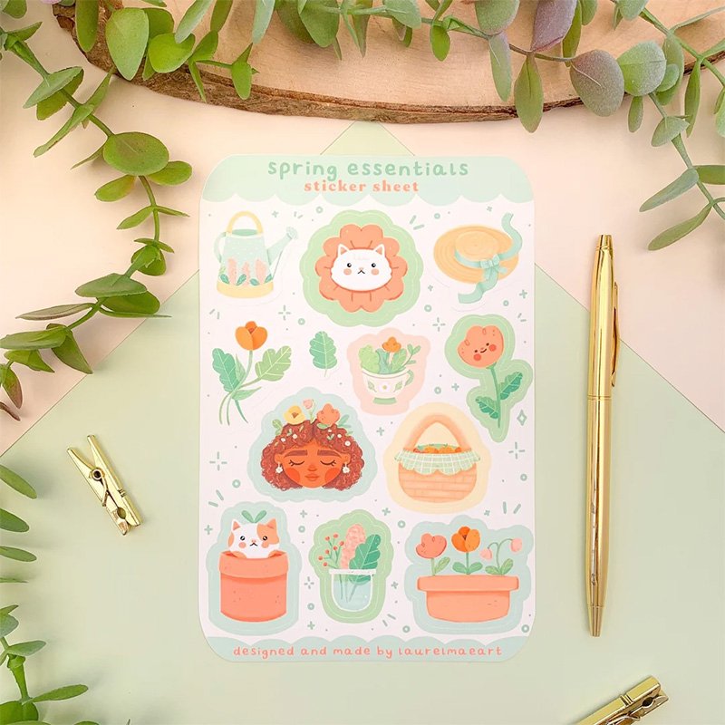 Customized Kiss Cut Funny Stickers Brand Advertisement Gift Stickers Sheet
