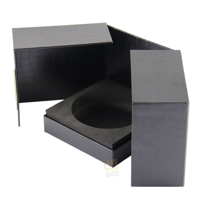 kutusu square paper luxury custom home fragrance package scented rigid board vessels jar lid and gift box with eva insert