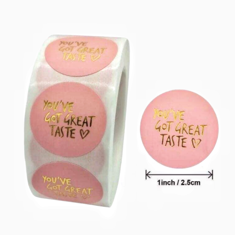Factory Cheap Price Round Gold Waterproof Vinyl Label Custom Thank You Stickers Instead of Your Logo