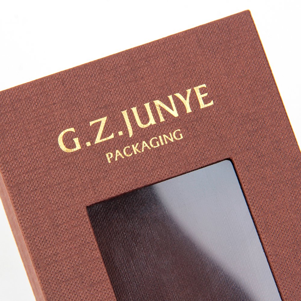 Eco friendly transparent pvc boxes packaging custom cardboard brown drawer gift boxes