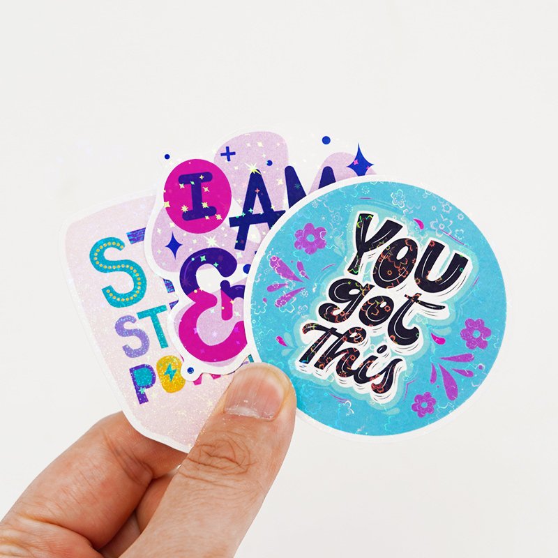 Uv Proof Waterproof Pvc Vinyl Brand Printing Sticker Sheets Die Cut Self Adhesive Logo Custom Sticker Label
