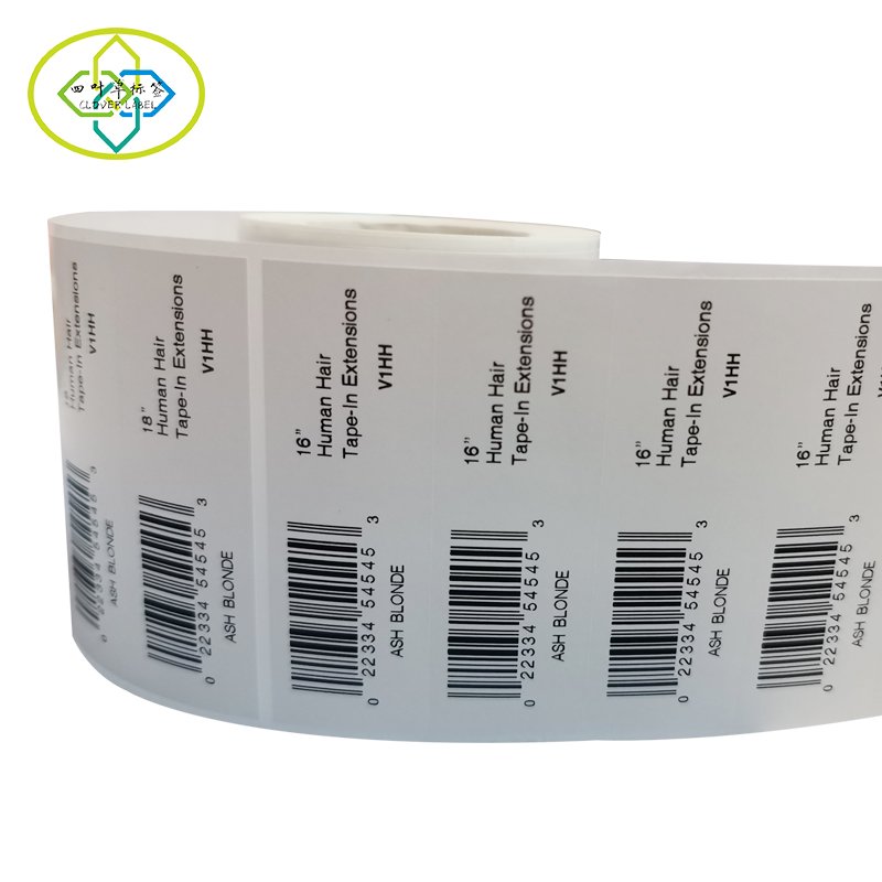 Low cost custom QR code sticker waterproof paper barcode label sticker