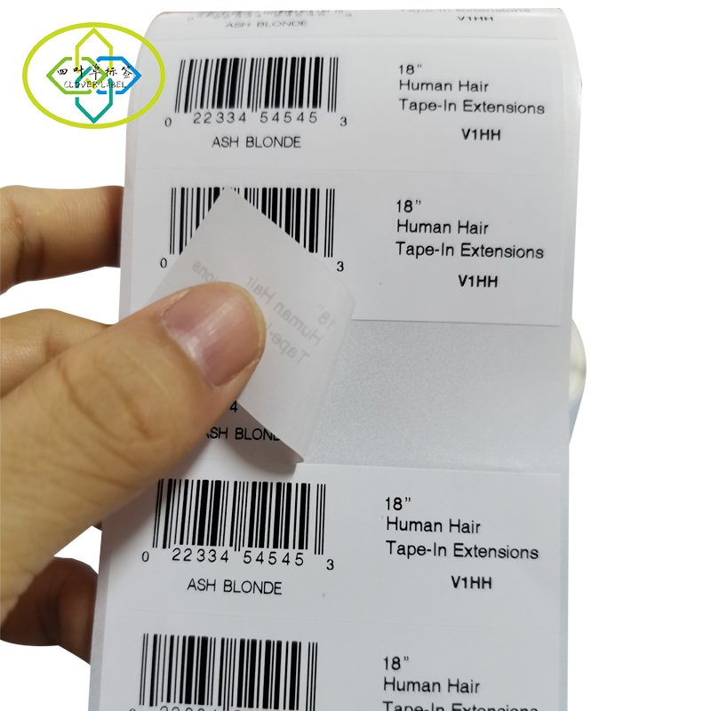 Low cost custom QR code sticker waterproof paper barcode label sticker