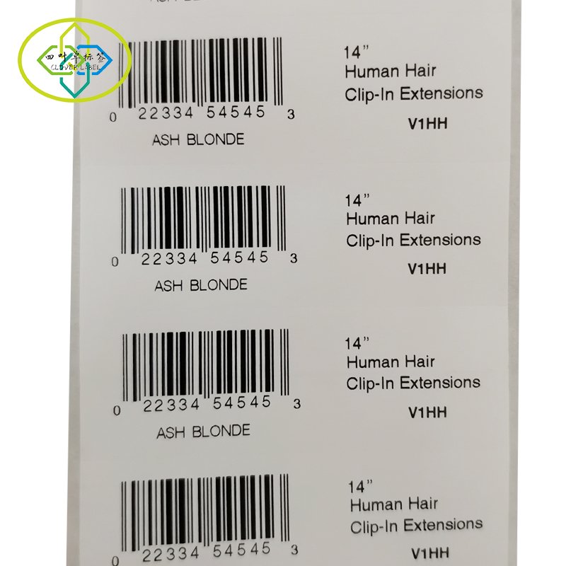 Low cost custom QR code sticker waterproof paper barcode label sticker