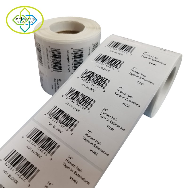 Low cost custom QR code sticker waterproof paper barcode label sticker