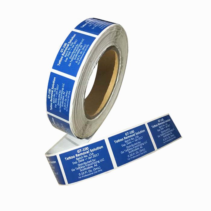 accept order with company logo labels printed embossed foil stickers