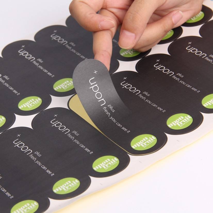Silver Metallic Foil Stickers Printing Custom Self Adhesive Aluminium Label Roll