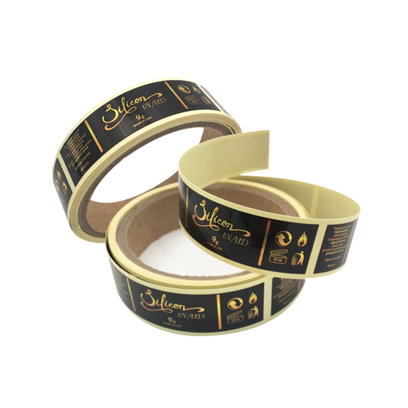 Custom Logo Bundle Packaging Wig Hair Extension Wrap hair care Product Packaging Adhesive label sticker for hair products