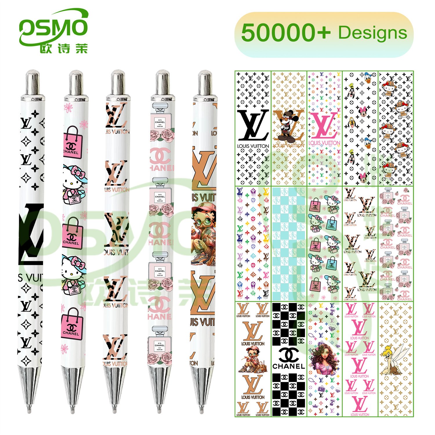 Osmo Factoroy Wholesale Football team Logo UV DTF Pen Wraps Heat Transfer Stickers
