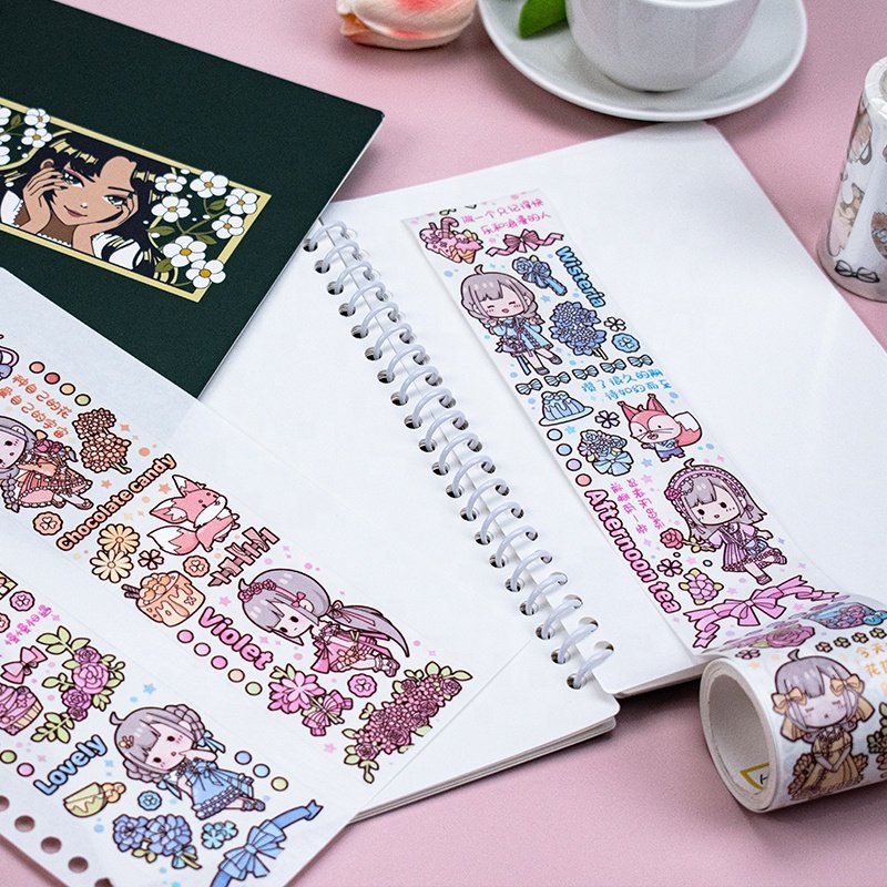 Custom made a4 a5 size release paper reusable empty sticker collection book for washi tape collect
