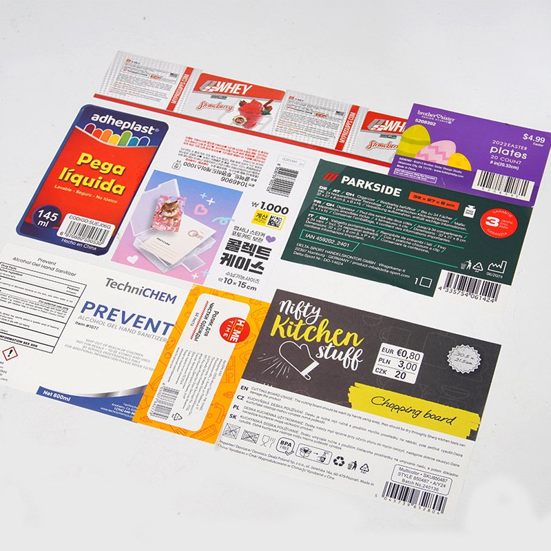 Custom Label Adhesive Packaging Waterproof Self Adhesive Business Label Logo Sticker Vinyl Printing Shipping Label Stickers
