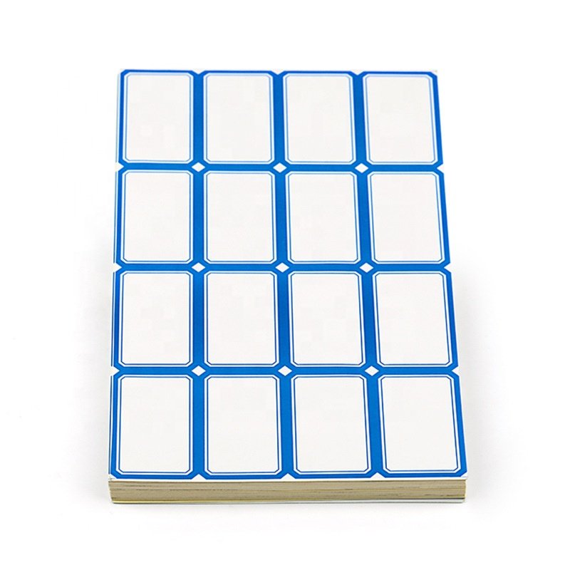 UNKGO Self-adhesive sheet label paper handwritten small 16pcs sticker office supplies classification index paper blank sticker