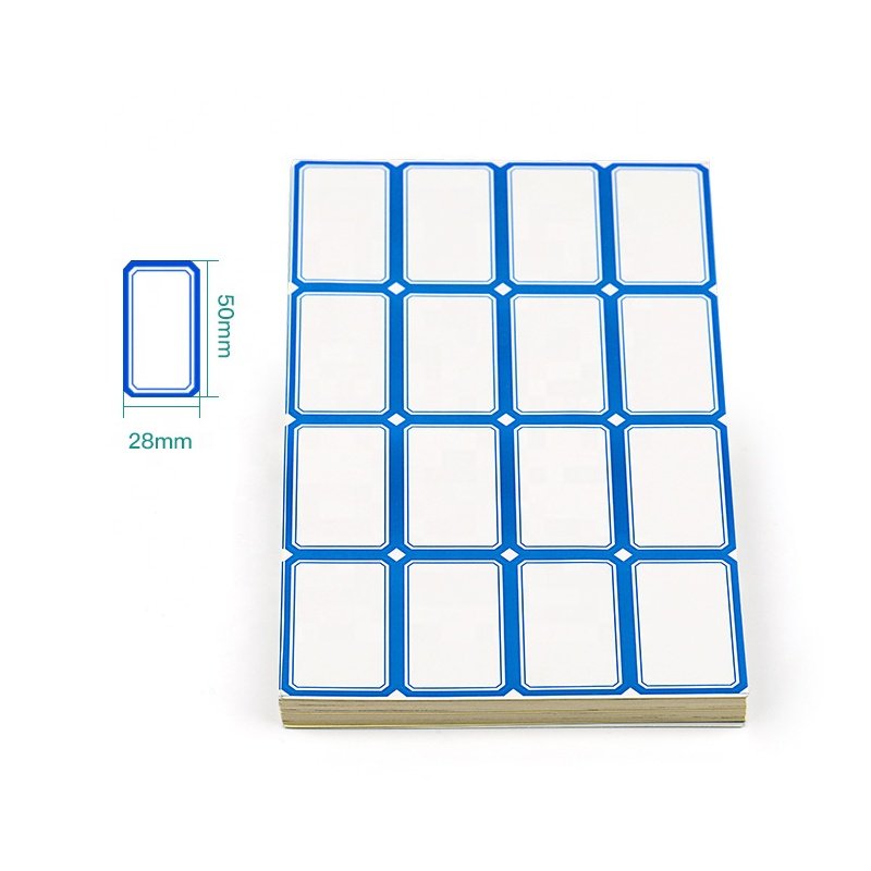 UNKGO Self-adhesive sheet label paper handwritten small 16pcs sticker office supplies classification index paper blank sticker