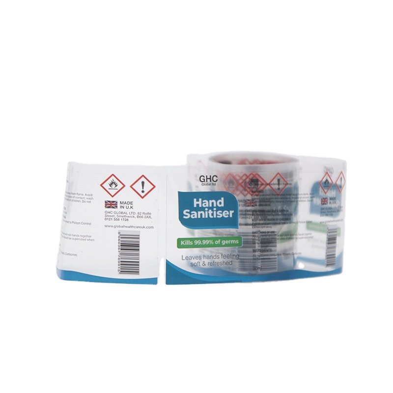 Custom Printing Adhesive warning Sticker label Packaging Label Waterproof Sticker label