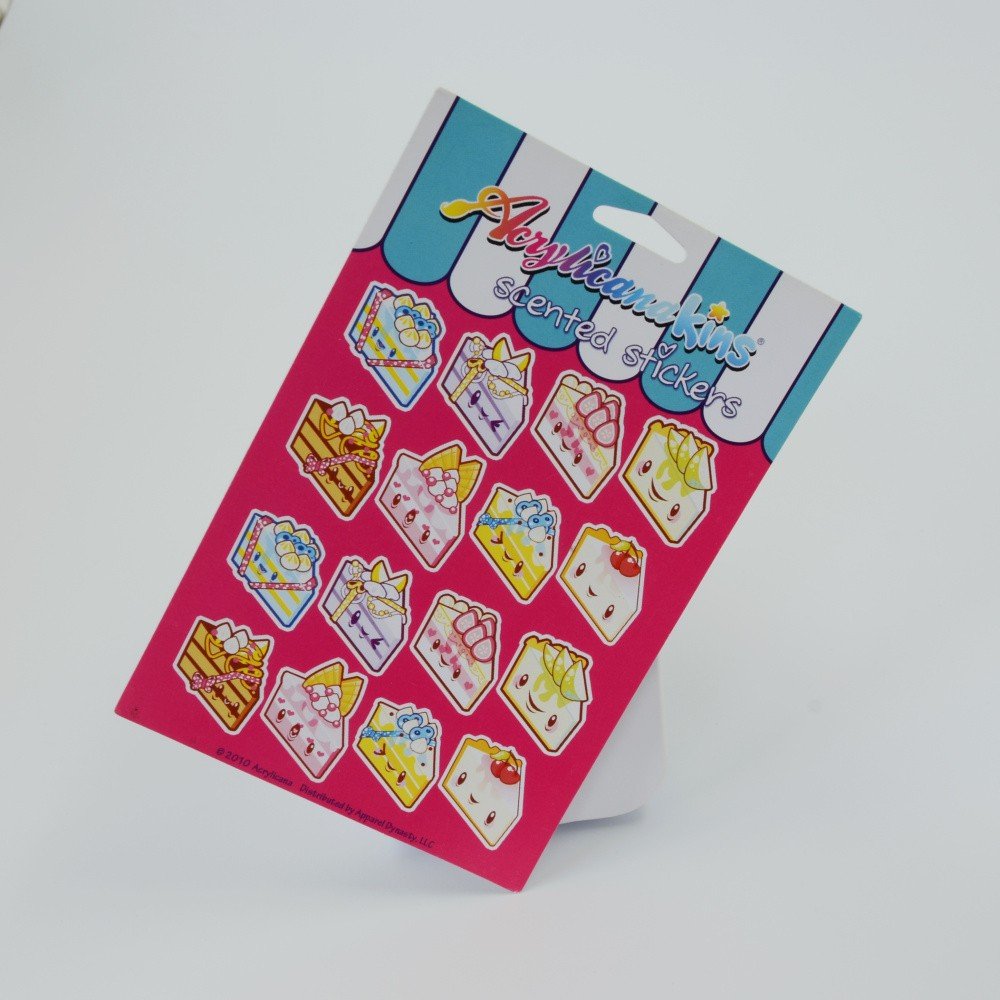 Custom Sticker Scratch and Sniff Scented Paper Sticker Set