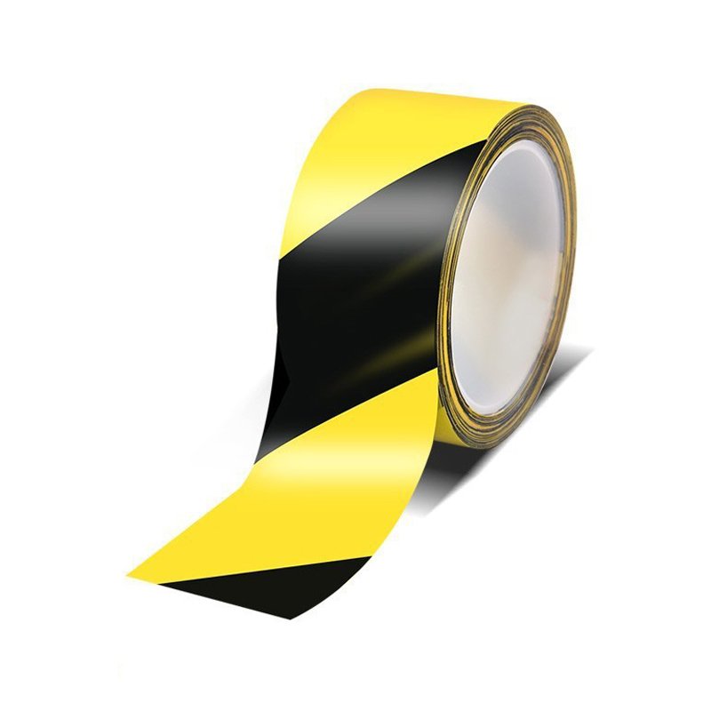 Waterproof wear-resistant floor warning isolation landmark sticker black and yellow warning PVC tape