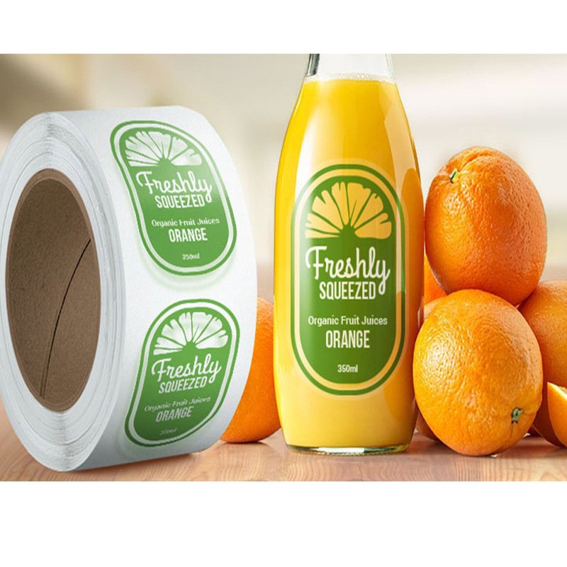 Food Container Packaging Waterproof Strong Adhesive Matte Label Sticker