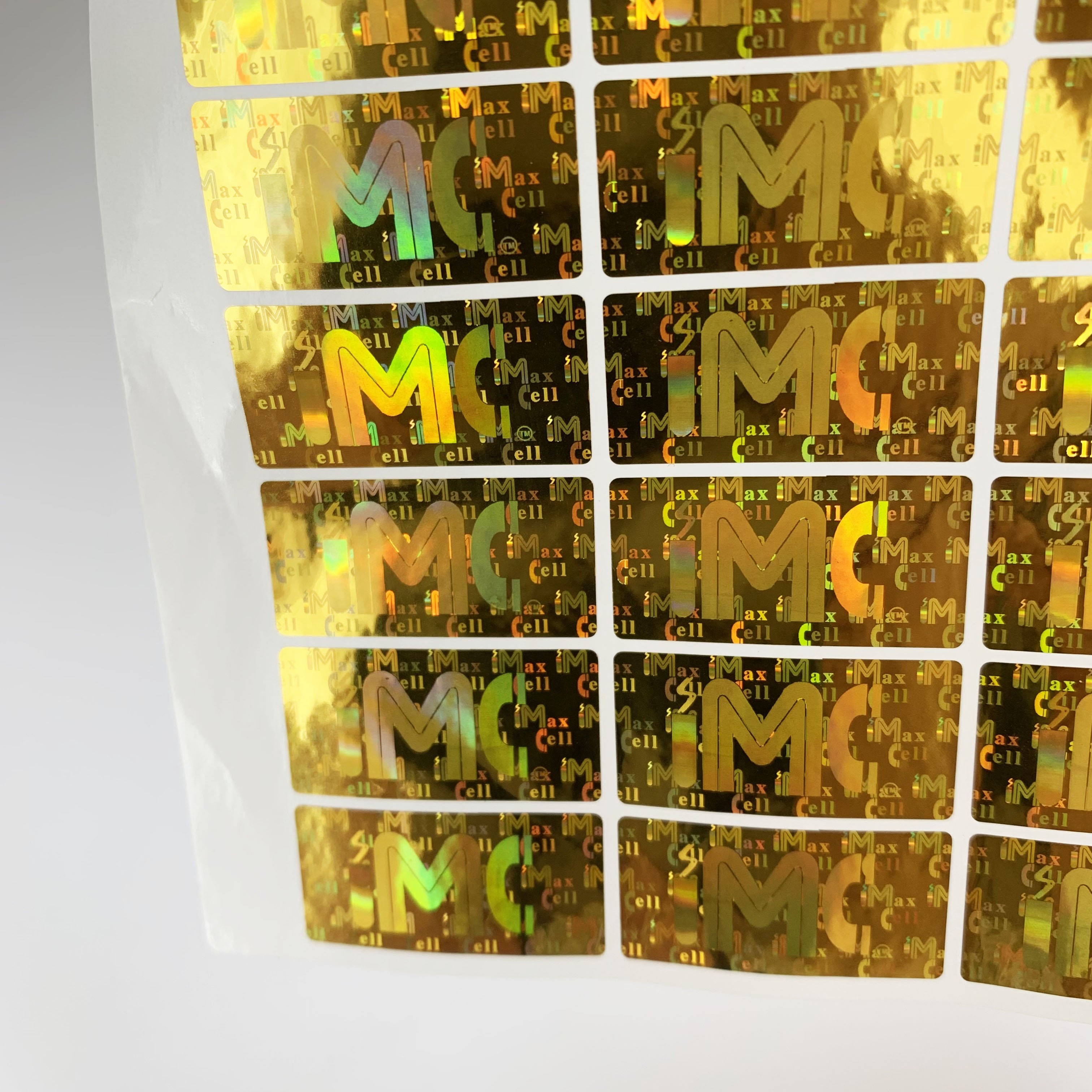 Gold hologram stickers custom, 3D Security Hologram sticker, Tamper-resistant stickers custom Logo for Cosmetic jewelry box