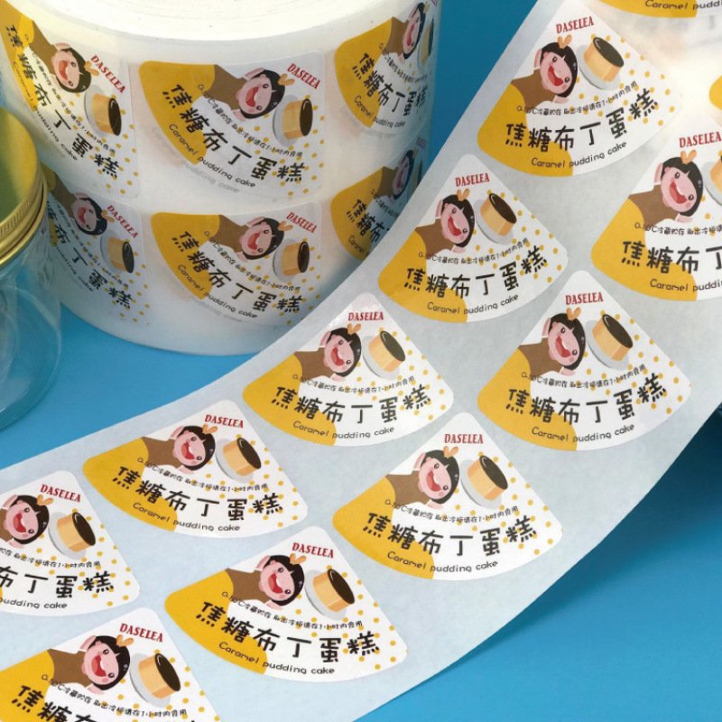 Strong Adhesive Permanent Bakery Sticker Custom Bottle Security Labels Tamper Proof Food Cake Cookies Box Seals Sticker
