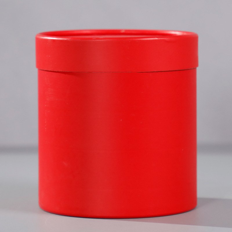 Wholesale Flower Material Supplies Single Round Bouquet Cylinder Flower Packaging Box for Valentine's Day