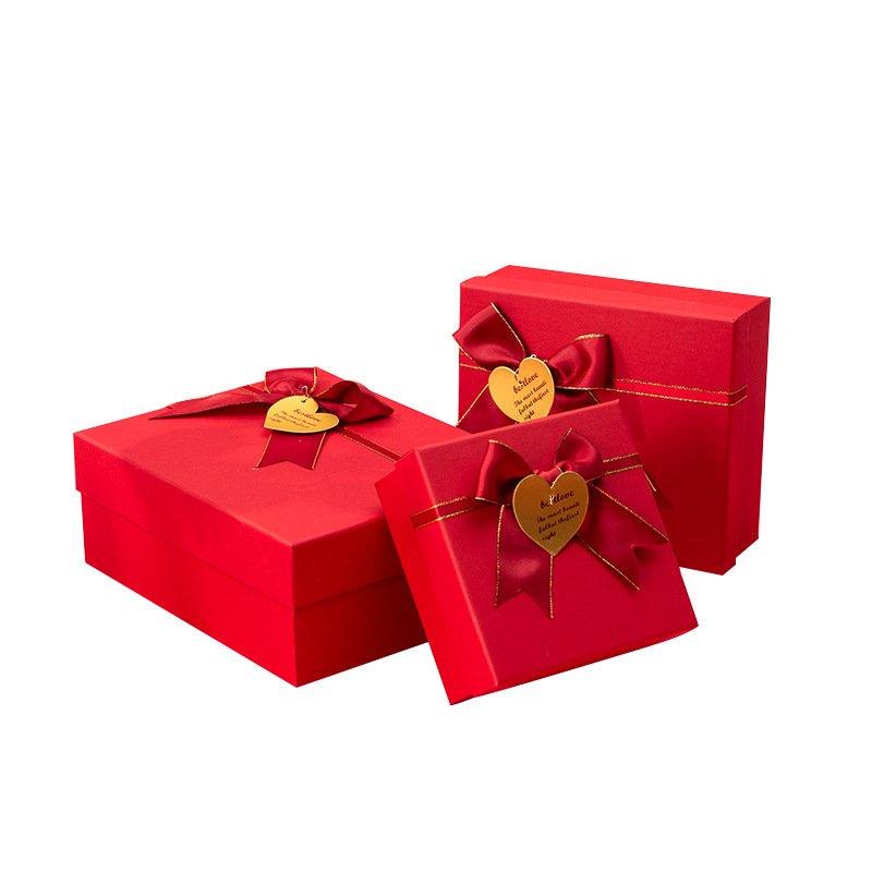 Gift box custom wedding candy box Chinese wedding engagement partner Valentine's Day custom packaging box
