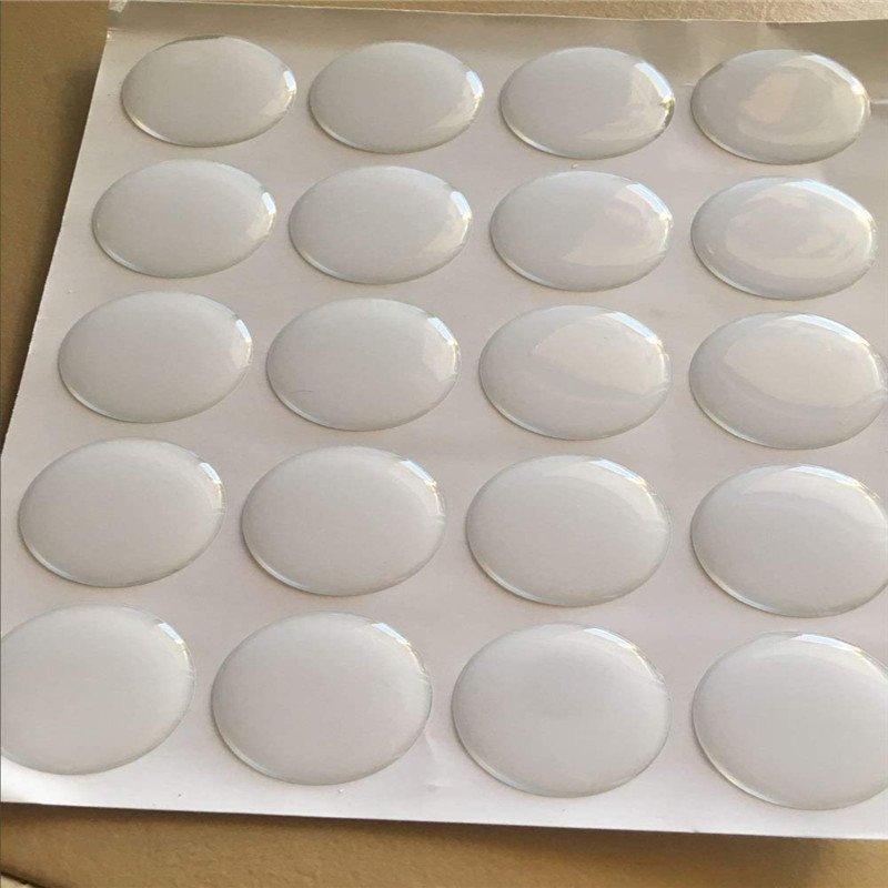1 inch round Clear domed epoxy resin sticker