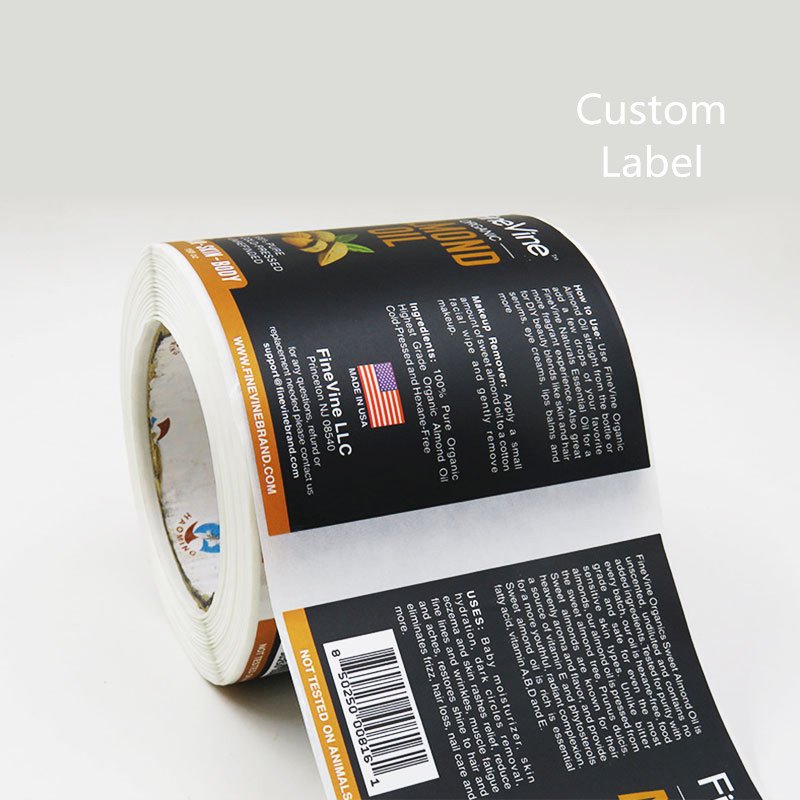 Cosmetics packing bottle lip stick gloss tube custom sticker labels