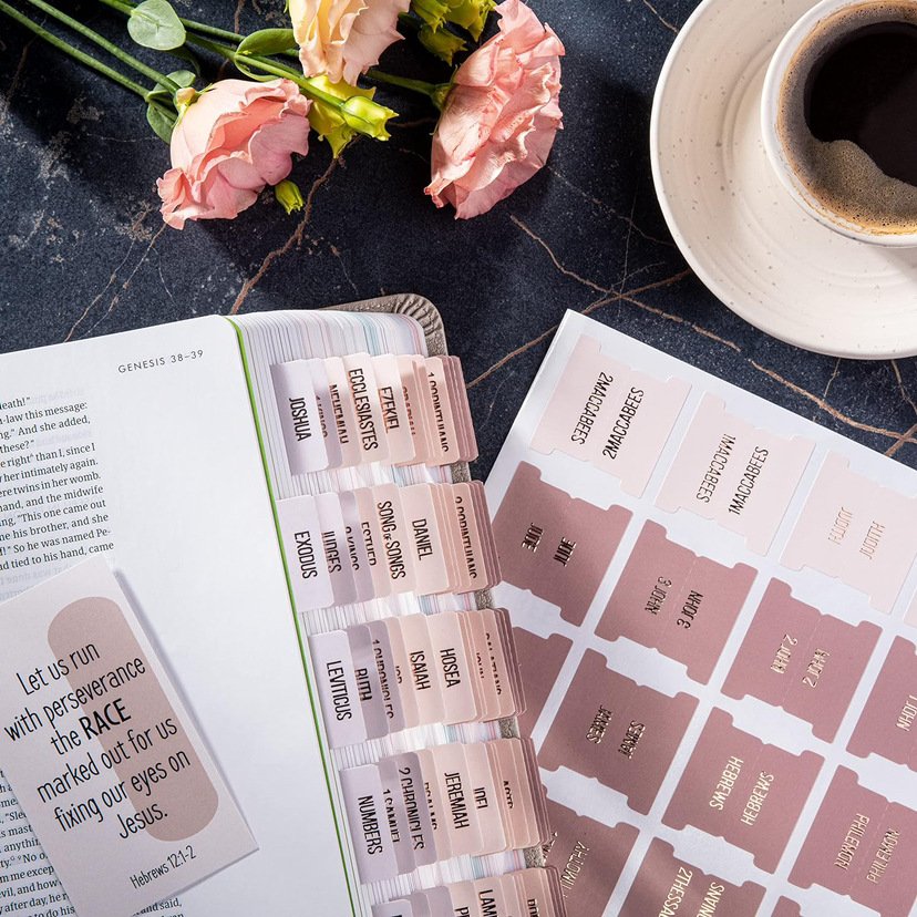 Custom Printing Bible Tabs Stickers Bible Study Accessories Laminated Tags for Planner Journal