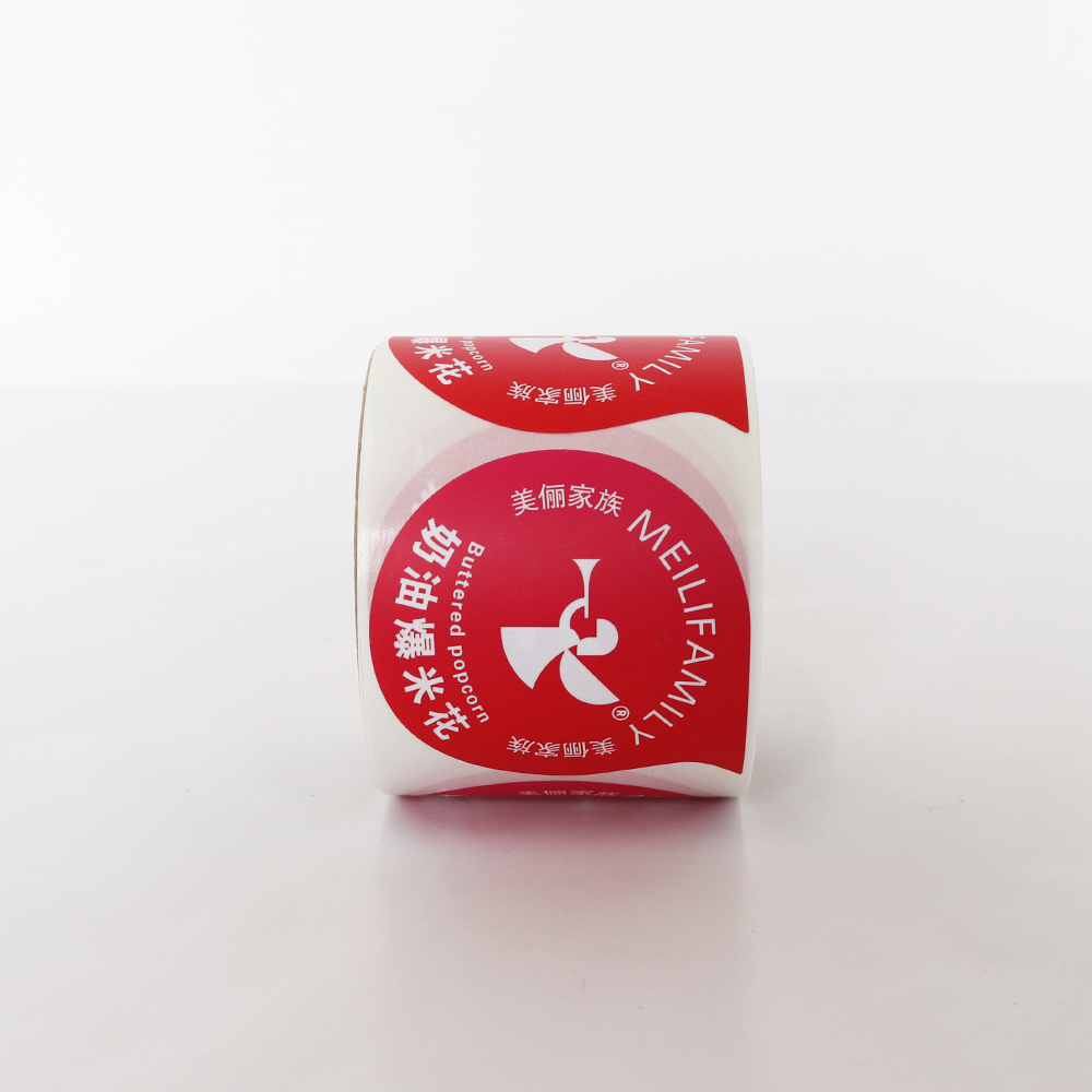 2" Preprinted Vinyl Printing Sticker Waterproof Adhesive Synthetic Paper Label Material Package Bottle Label 1000pcs One Roll