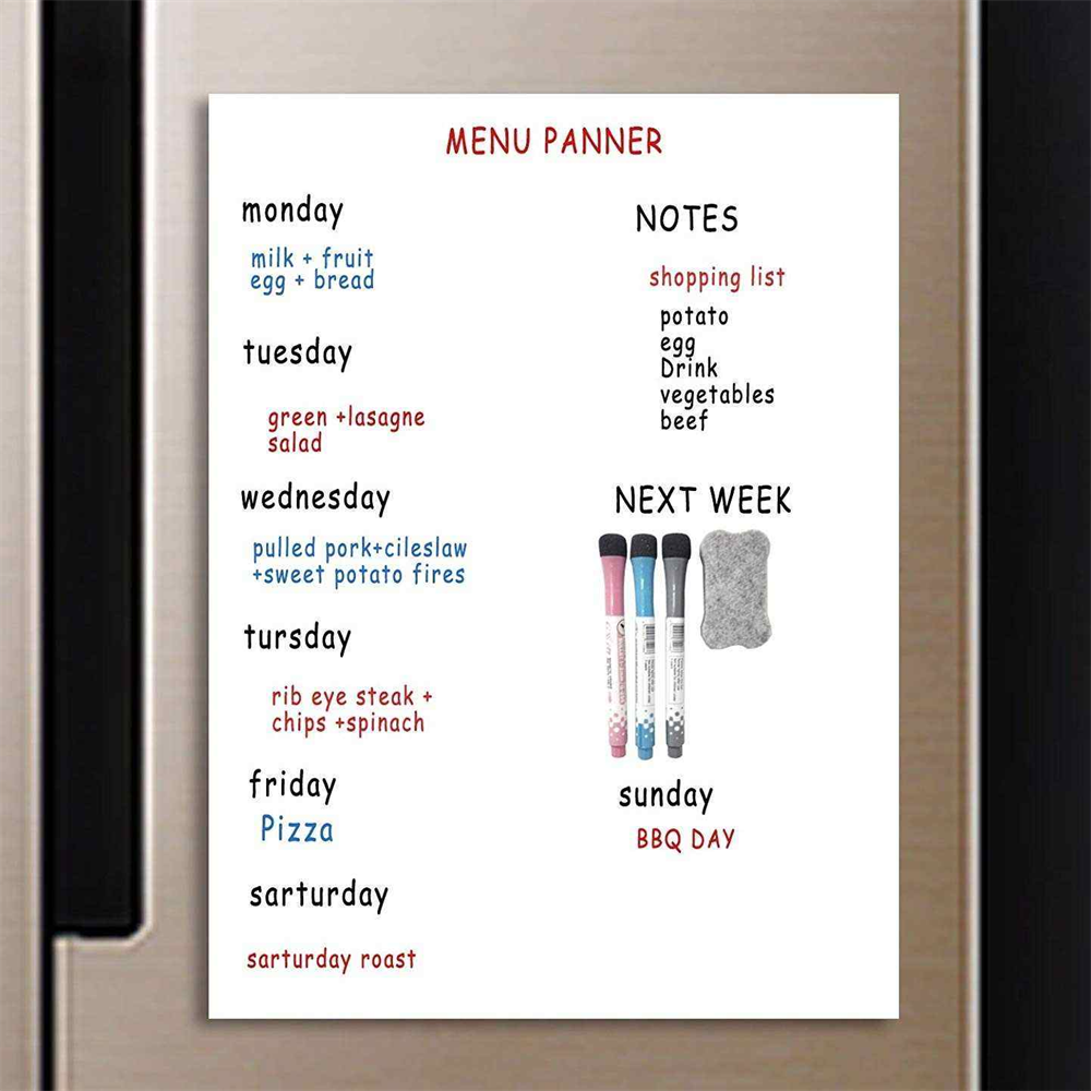 Customized Whiteboard Logo Stickers Decorative Erasable Magnetic Refrigerator Stickers with UV Printing for Home or Office Use