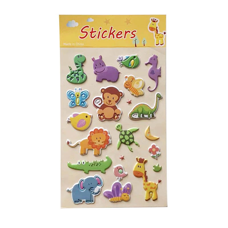 Custom Kawaii Children Decorative 3D Puffy Stickers For Kids, 3D Puffy Bubble Stickers For Kids