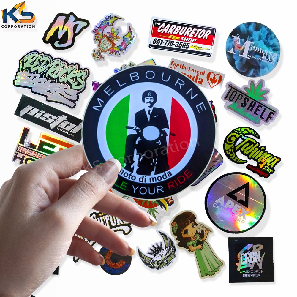Custom Any Text Image Adhesive Printing Round Label Stickers Vinyl Stickers Printing Round Logo Sticker