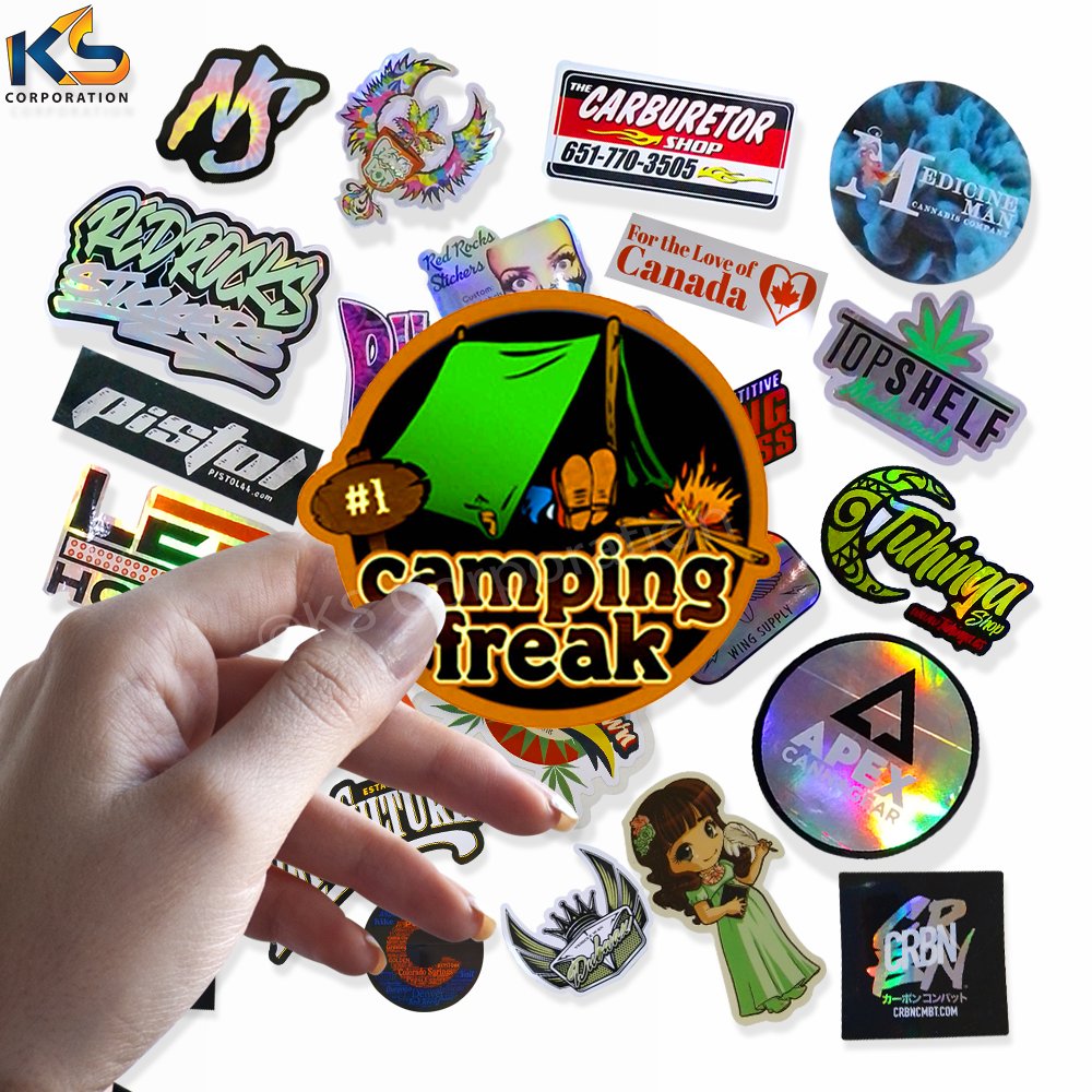 Custom Any Text Image Adhesive Printing Round Label Stickers Vinyl Stickers Printing Round Logo Sticker