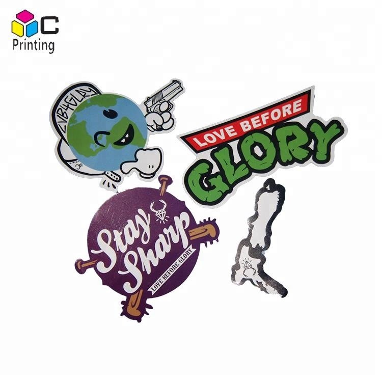 Custom Die Cut PVC Vinyl Sticker Packs For Promotion Waterproof Laptop Cartoon Vinyl Sticker Pack With Header Card