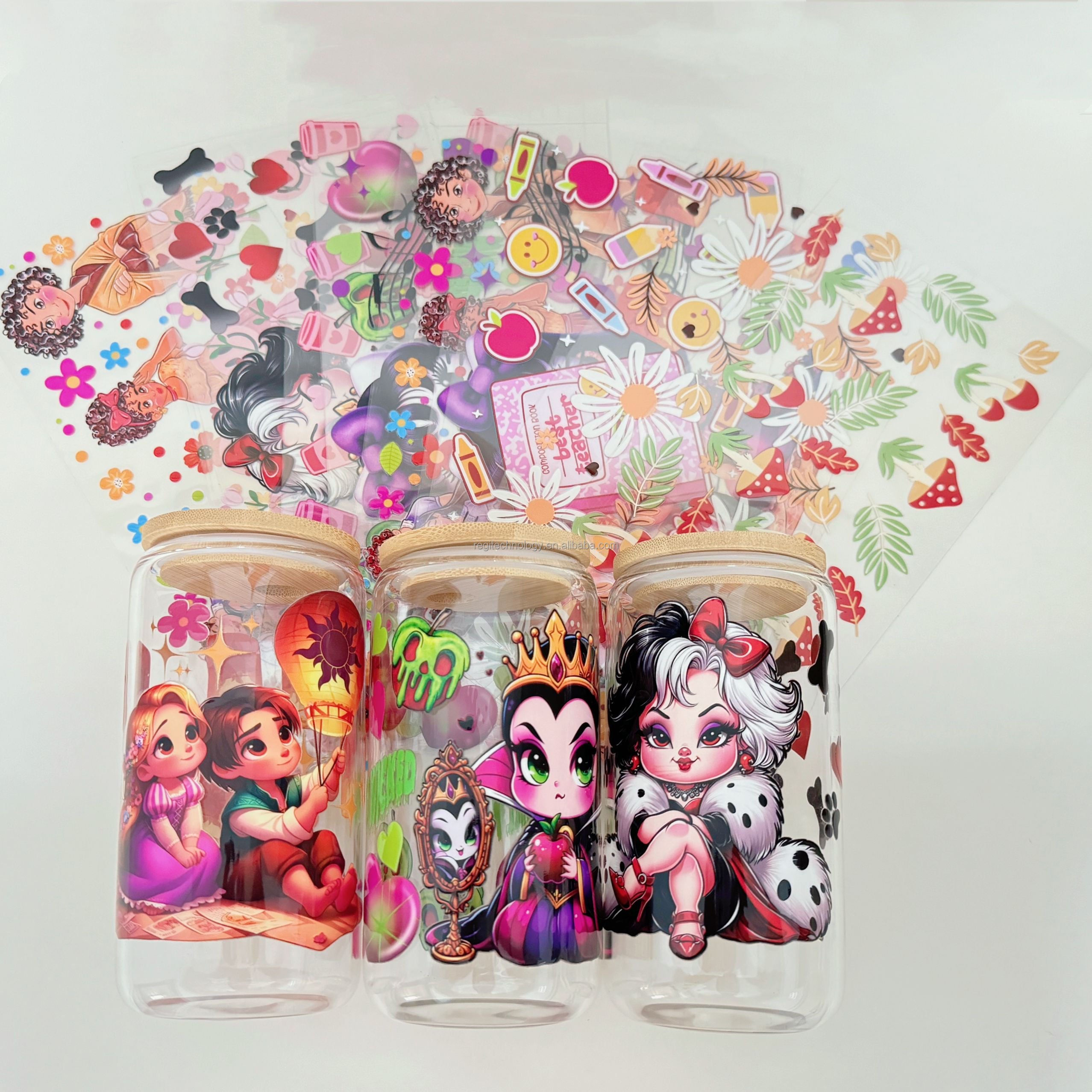 custom uv dtf cup wraps cheap stickers uv dtf cup wrap 16oz decals by roll anime glass stickers uv printing